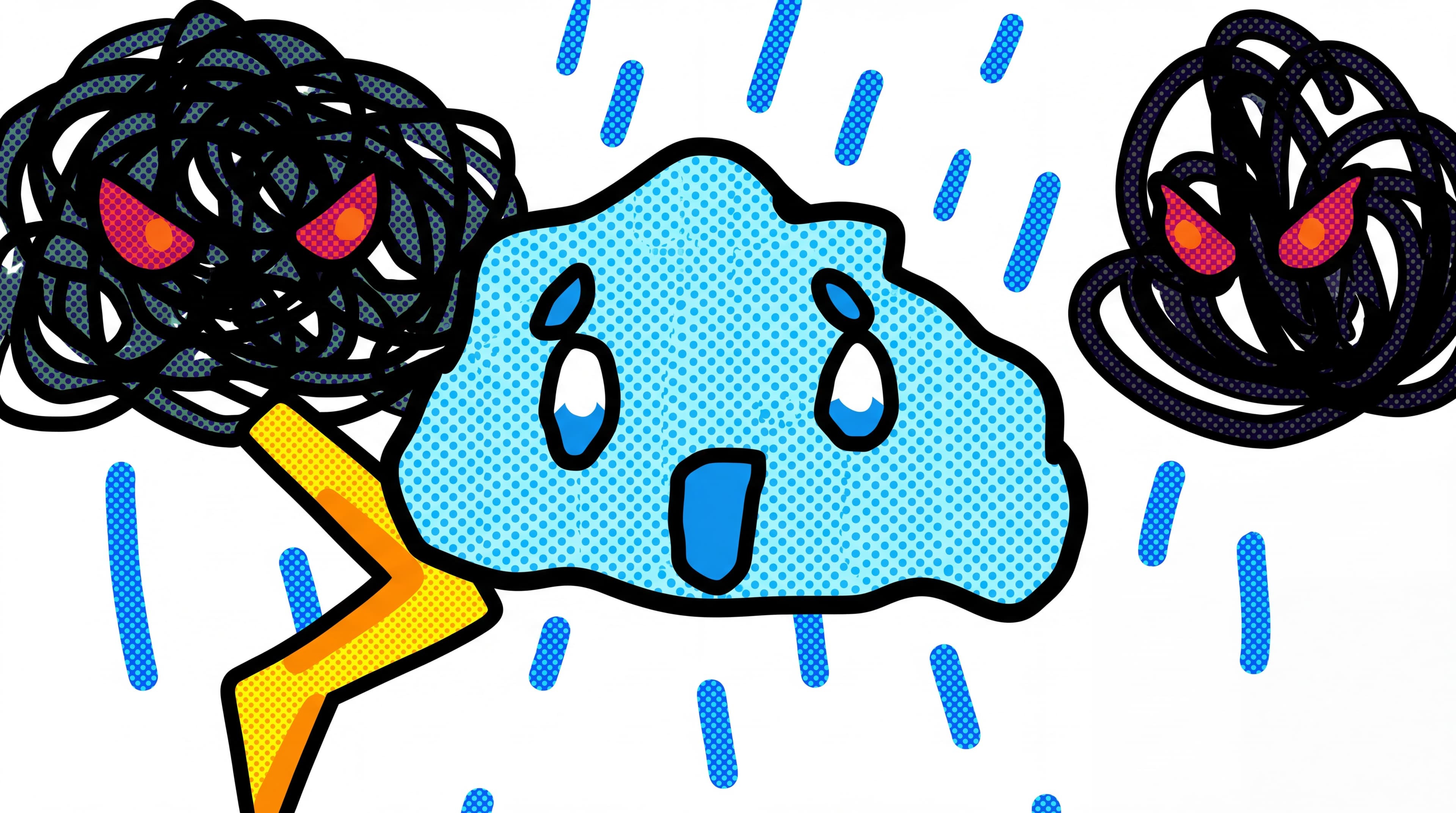 Evil vs good clouds